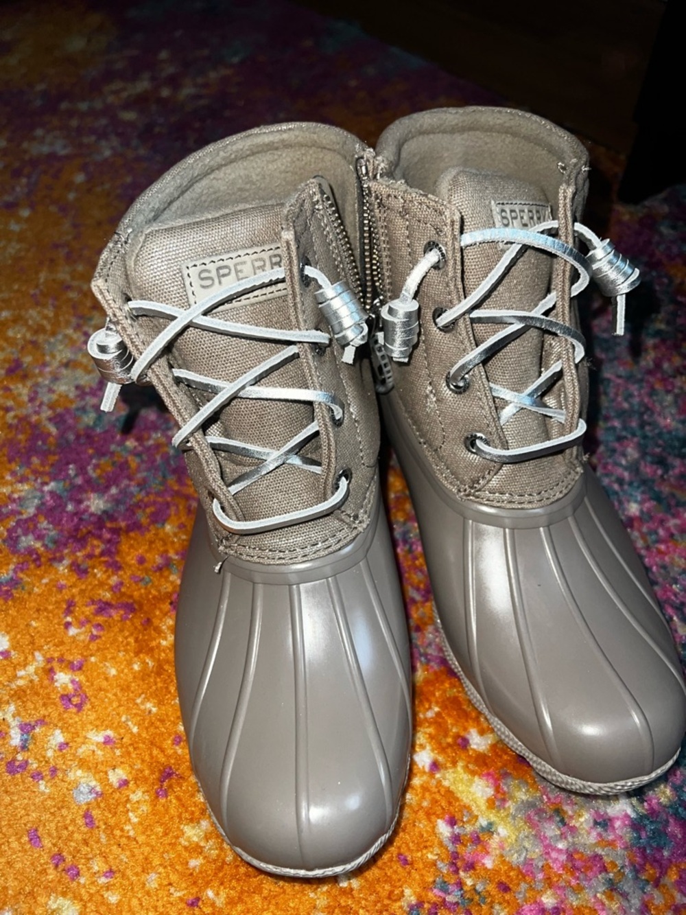 Sperry Tan/Beige Fleece-Lined Ankle Boots